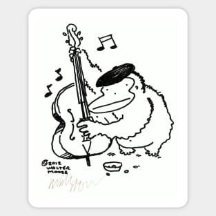 Ape Plays Bass Sticker